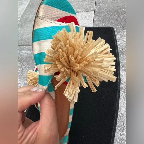 Colorful Striped Women's Sandals - Picture 6 of 6